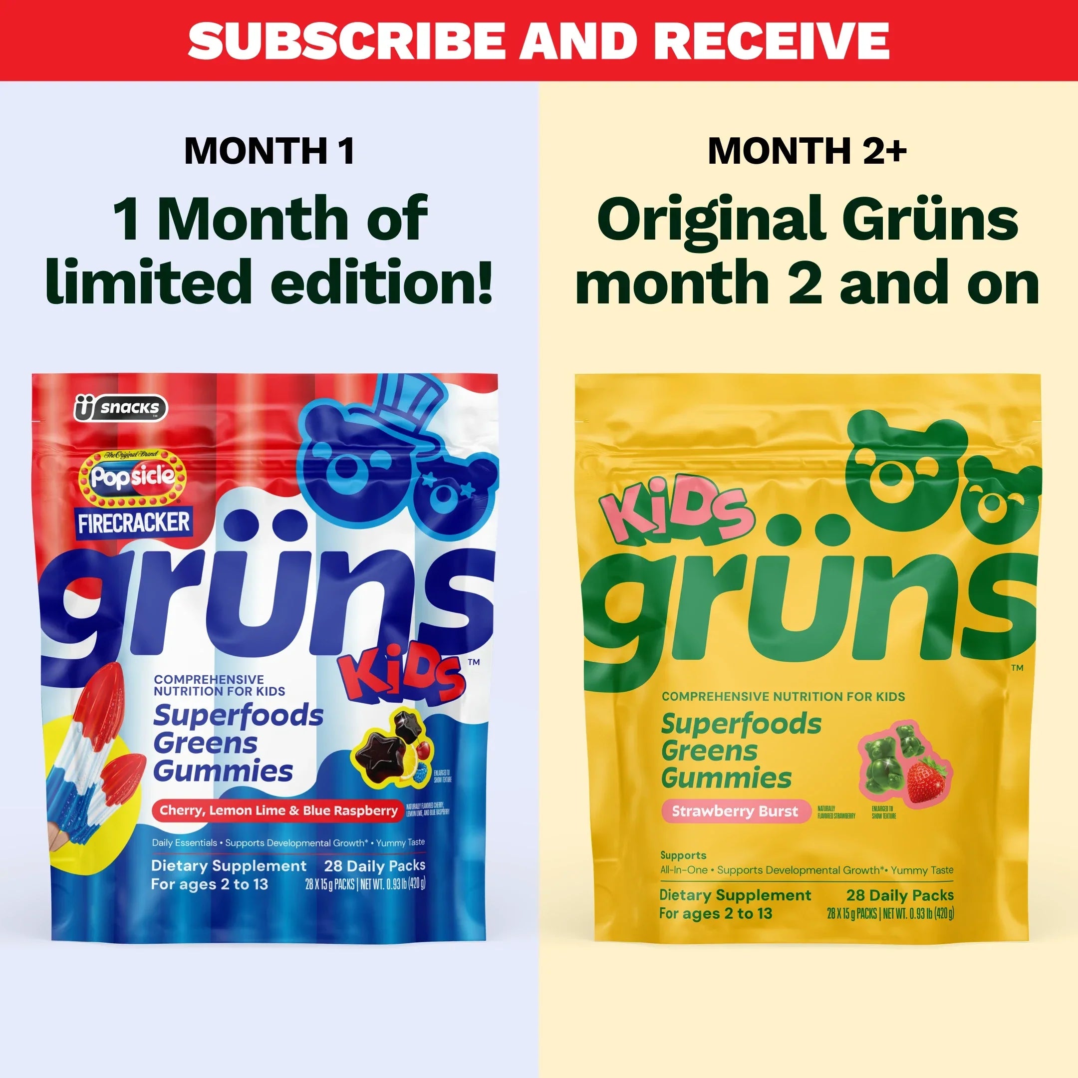 Popsicle® Firecracker Grüns Kids - Little Spark